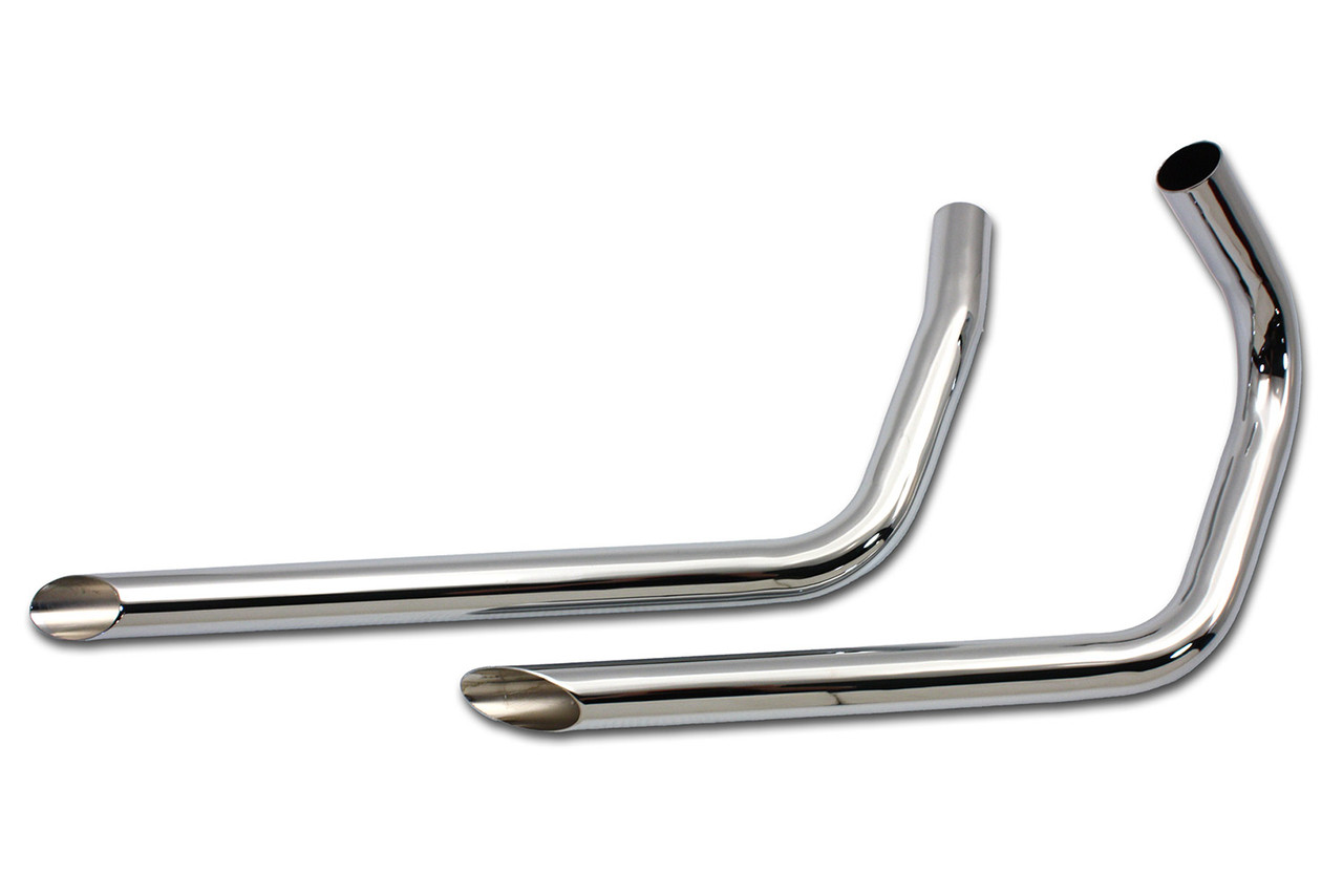 Paughco #727 - Exhaust Drag Pipe Set Slash Cut Ends
