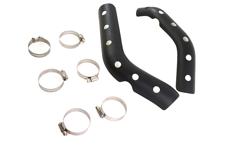 V-Twin #75028AB - XL Heat Shield Set Black