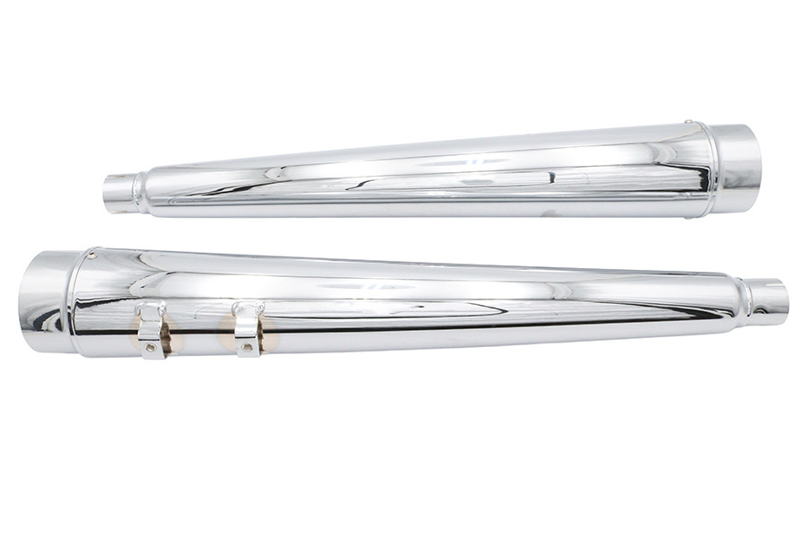 Ultima #64-390 - Ultima 4 inch Megaphone Muffler Set Chrome