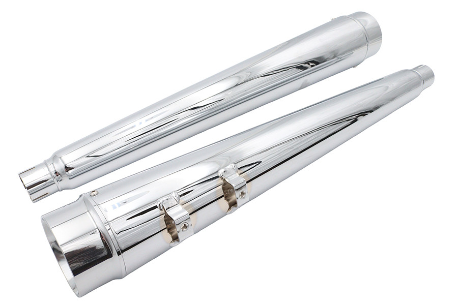Ultima #64-390 - Ultima 4 inch Megaphone Muffler Set Chrome