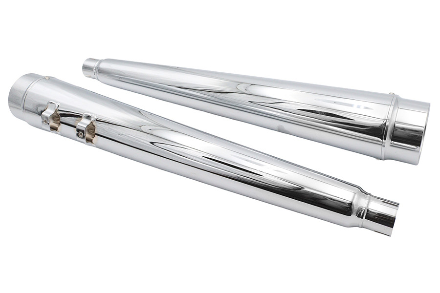 Ultima #64-390 - Ultima 4 inch Megaphone Muffler Set Chrome