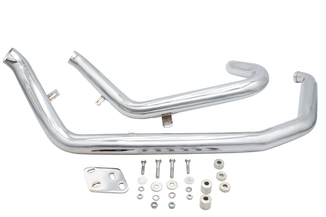 Ultima #60-306 - Big Growl Upswept Up 'n Outs Exhaust Pipe Set Chrome