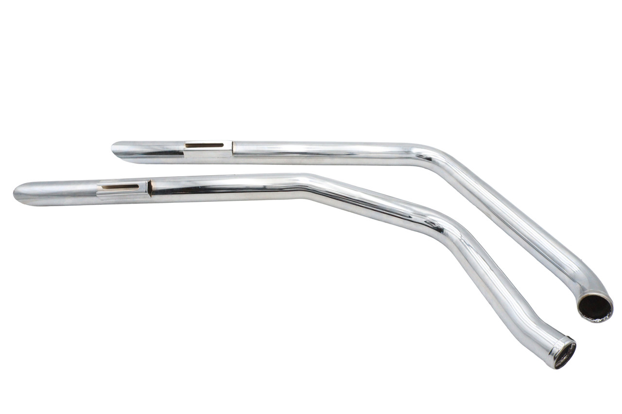 V-Twin - Factory Sample Exhaust Drag Pipe Set Slash Cut Ends
