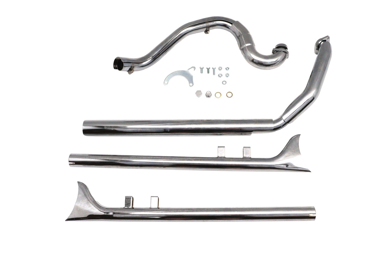 V-Twin - Factory Sample True Dual Header with Fishtails Chrome