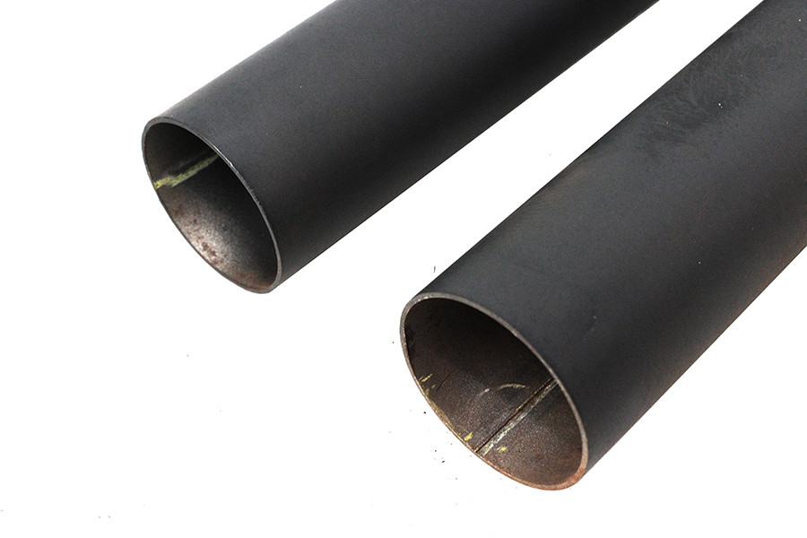 V-Twin #8116 - Exhaust Drag Pipe Set Black Shotgun Style