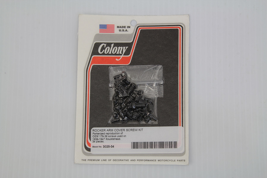 Colony - Rocker Arm Cover Screw Kit Parkerized