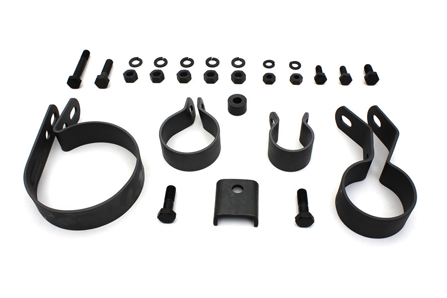 V-Twin - Parkerized Exhaust System Clamp Kit