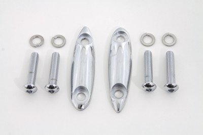 V-Twin - Chrome Turn Signal Block Off Plates