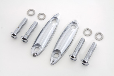 V-Twin - Chrome Turn Signal Block Off Plates