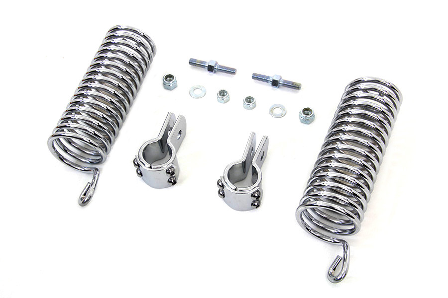 V-Twin - Chrome 7 inch Seat Spring Kit