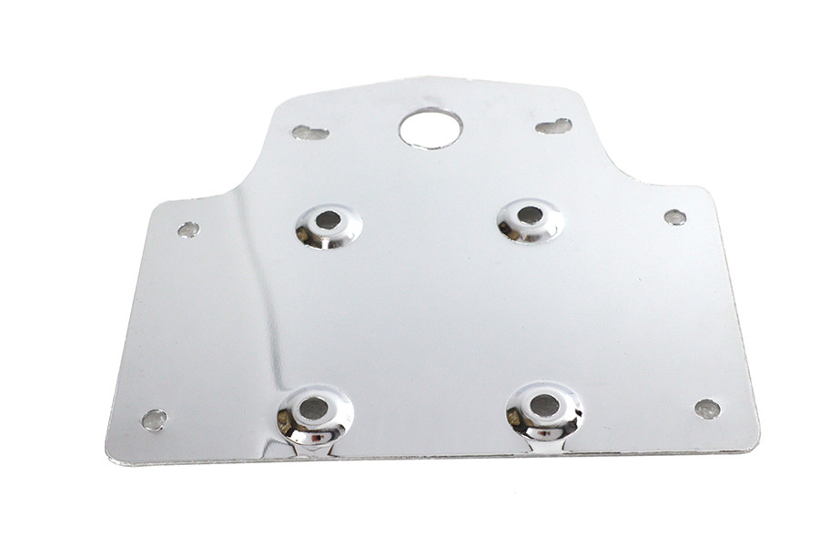 V-Twin #26001B - Tail Lamp License Plate Holder Chrome