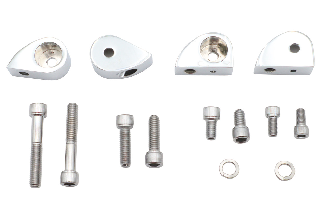 V-Twin - Chrome Bullet Lamp Mounting Kit
