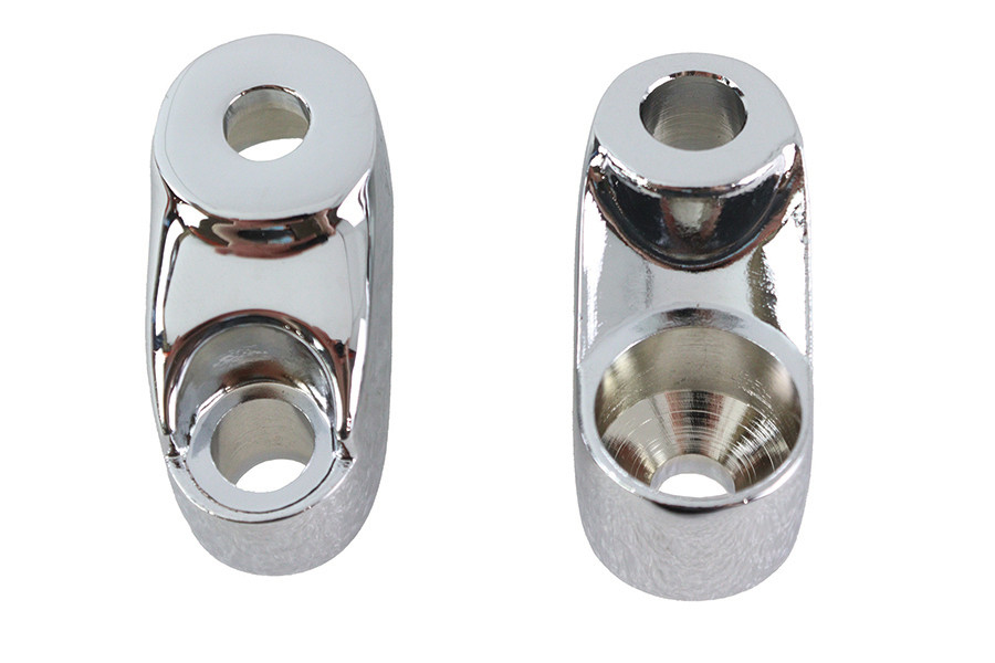 V-Twin #74268 - Turn Signal Bracket 39mm Forks Chrome