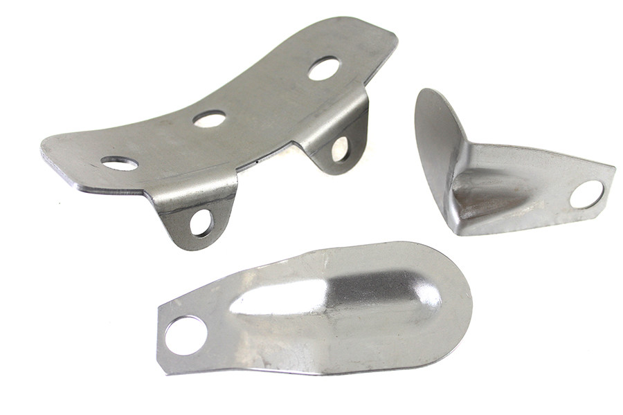 V-Twin - Raw Steel Oil Tank Bracket Kit