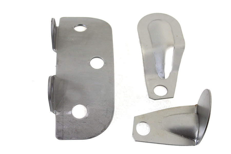 V-Twin - Raw Steel Oil Tank Bracket Kit