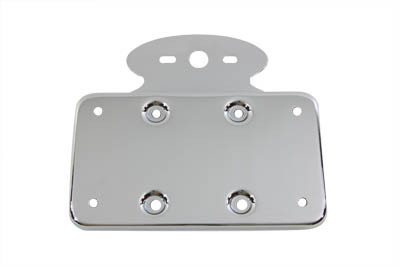 V-Twin #07805 - Tail Lamp License Plate Holder Chrome