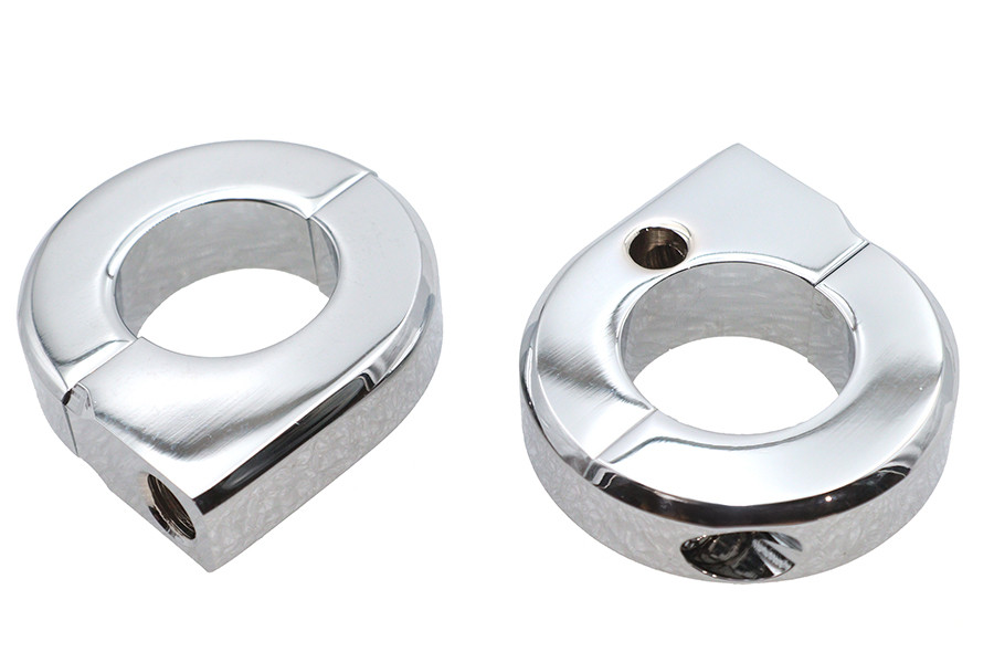 V-Twin - Chrome Universal Mount Clamp Set 1 inch