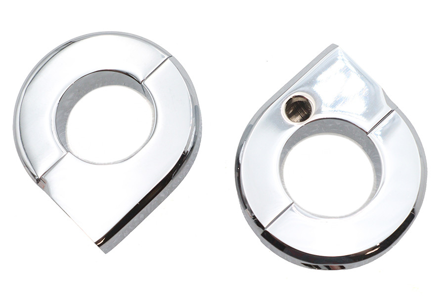 V-Twin - Chrome Universal Mount Clamp Set 1 inch