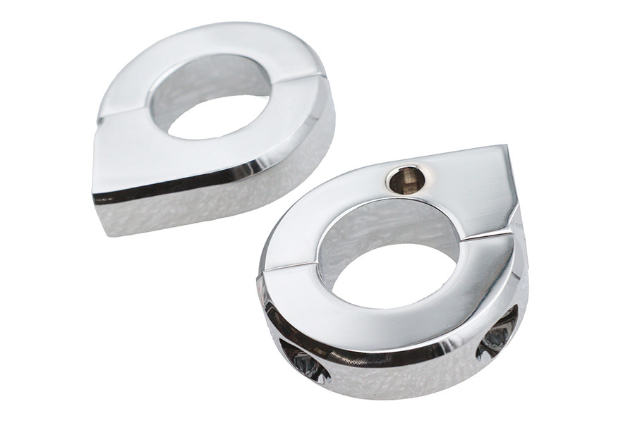 V-Twin - Chrome Universal Mount Clamp Set 1 inch