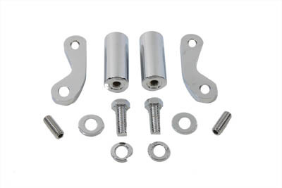 V-Twin #20-0395 - Chrome 8-1/2 inch Front Turn Signal Mount Set