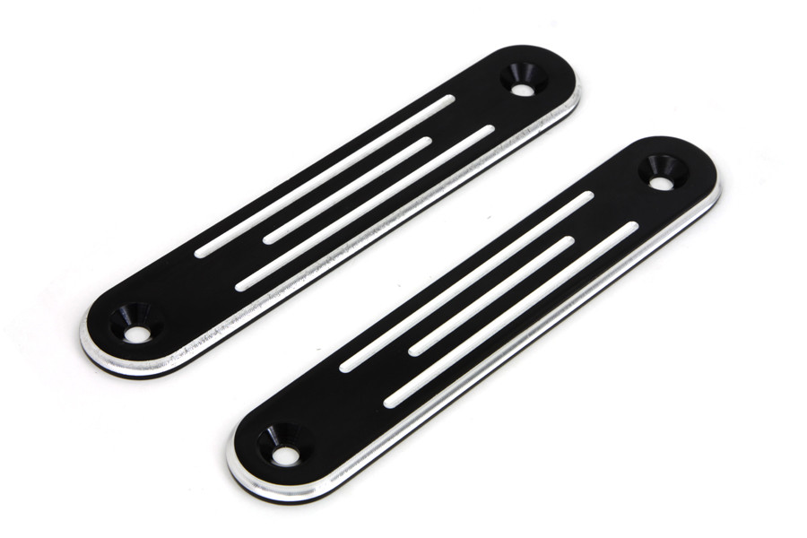 V-Twin #77837 - Black Spotlamp Eliminator Bracket Set