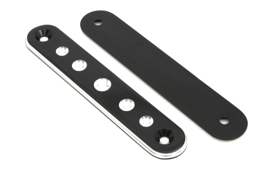 V-Twin #0015 - Black Spotlamp Eliminator Bracket Set