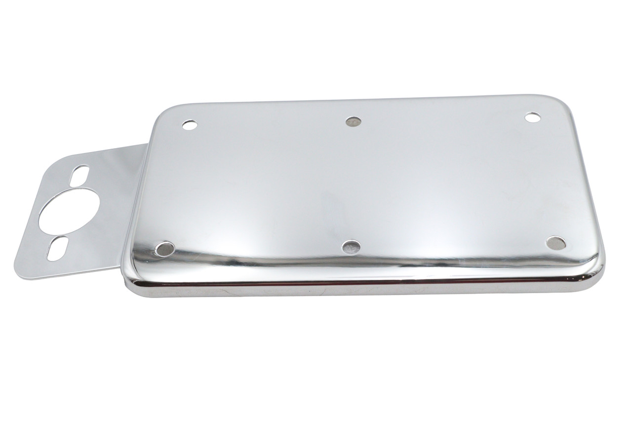 V-Twin #08550 - Tail Lamp License Plate Holder Chrome
