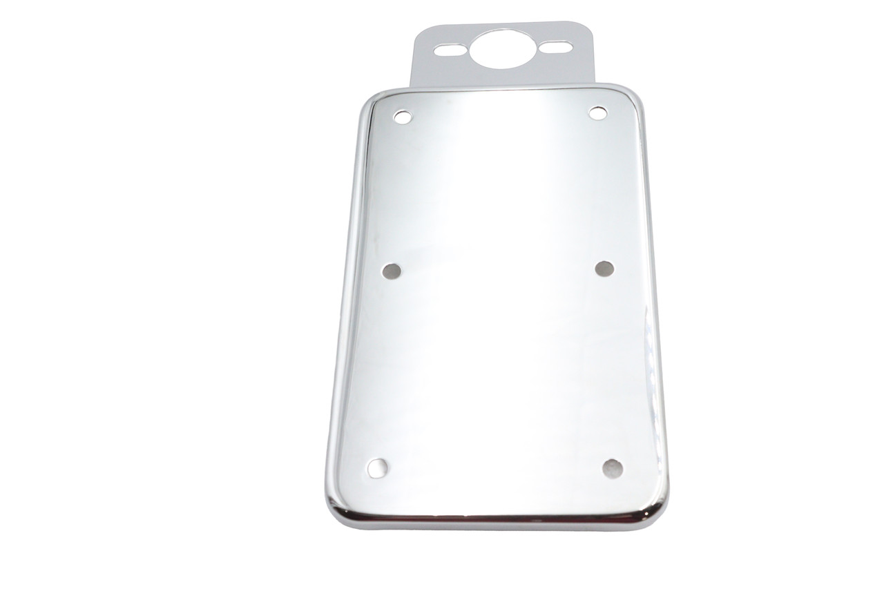 V-Twin #08550 - Tail Lamp License Plate Holder Chrome