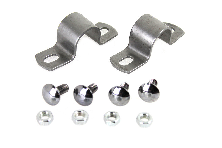 V-Twin - Rear Fender Mount U-Clamps Raw