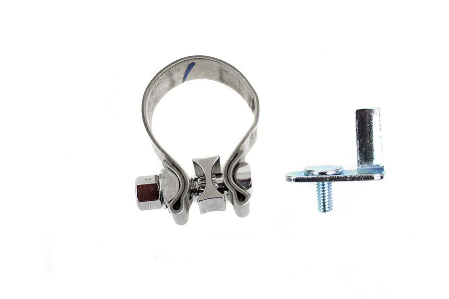 V-Twin - FLT Rear Exhaust Header Tab and Clamp Kit