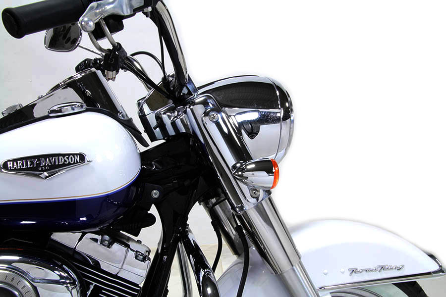 V-Twin - Chrome Turn Signal Bracket Set