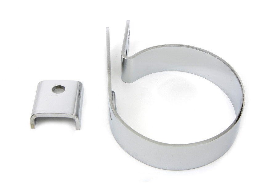 V-Twin #63472C - Chrome 3-1/4 inch Replica Muffler Clamp
