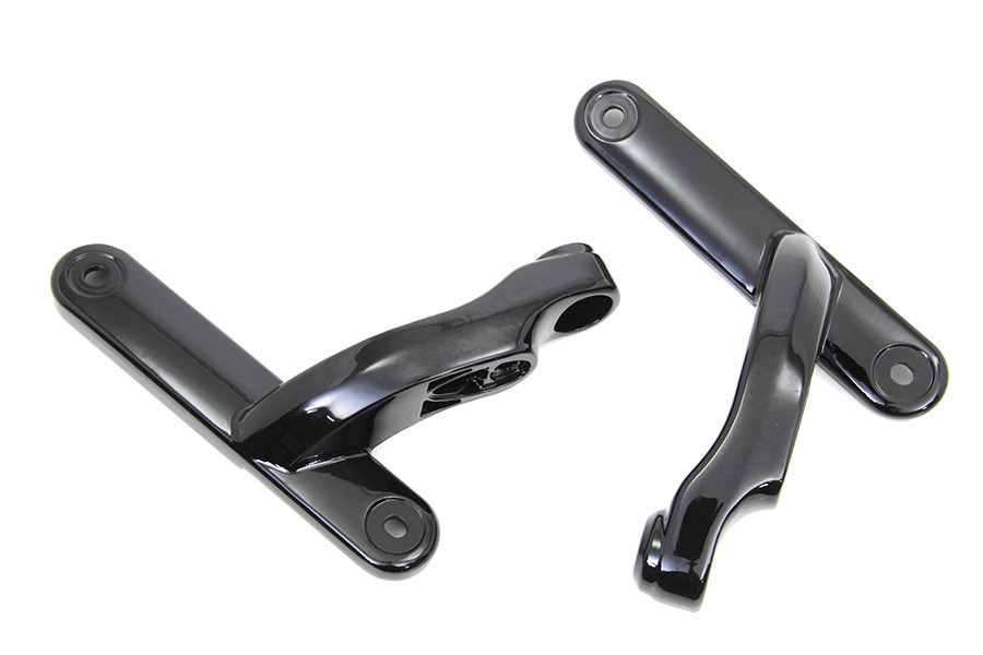 V-Twin - Black Spotlamp Bracket Set