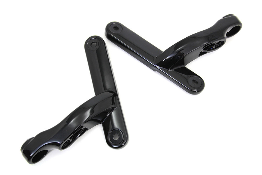V-Twin - Black Spotlamp Bracket Set
