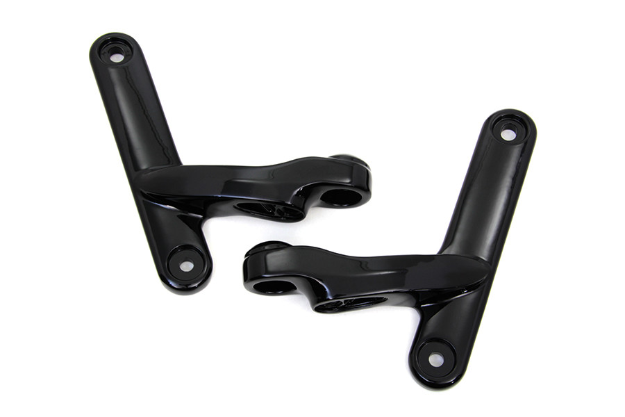 V-Twin #78163B - Black Spotlamp Bracket Set