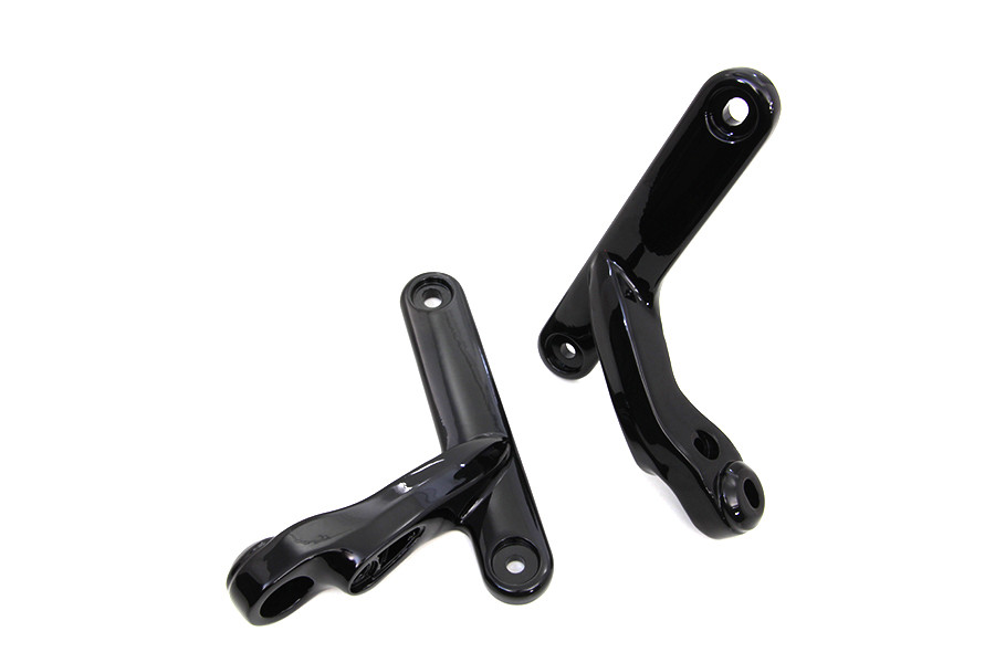 V-Twin #78163B - Black Spotlamp Bracket Set