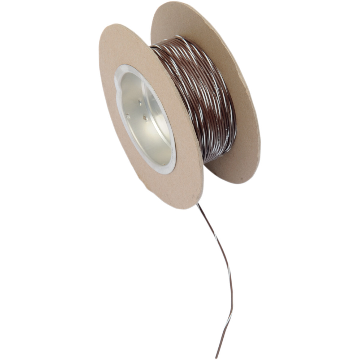 Namz #NWR-19-100 - 100' Wire Spool - 18 Gauge - Brown/White