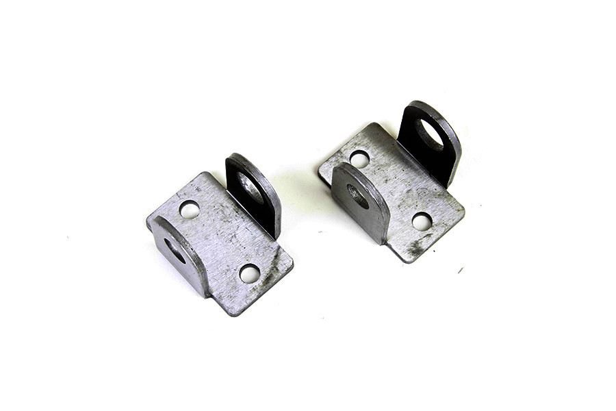 V-Twin #D-2108 - Servi-Car Upper Shock Bracket Set Parkerized