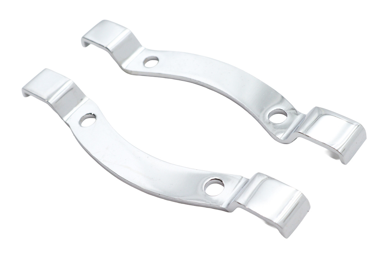 V-Twin #70877A - Chrome Bracket Set for Sissy Bar Pad
