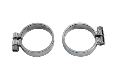 V-Twin #71857 - Chrome Allen Type Exhaust Clamp Set