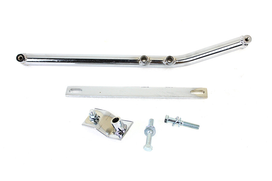 Paughco #718 I/I2/H5 - Upsweep Header Mounting Bracket Kit Chrome