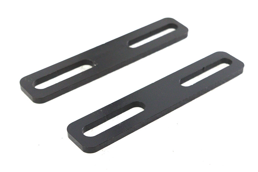 V-Twin #D-3161 - Black 5 inch Exhaust Bracket Set