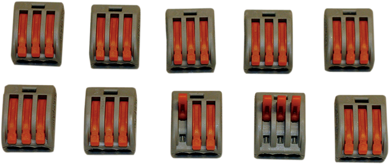 Wiring Cage Clamps 3-Spot - 10PK