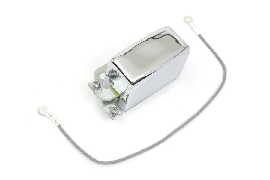 Volt Tech #0478512 - Chrome Look-A-Like 12 Volt 2-Brush Relay
