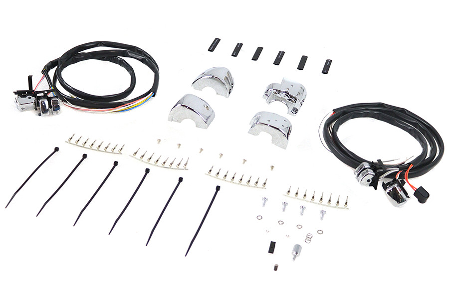 Volt Tech #371011 - Handlebar Control Switch Housing Kit Chrome