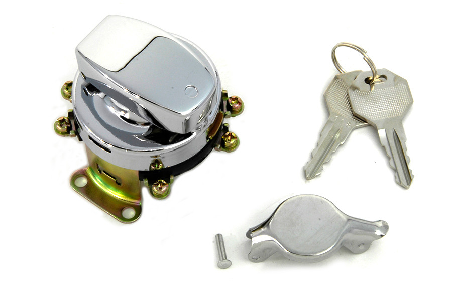 Volt Tech #70399 - Fat Bob Ignition Switch with 6 Terminals Chrome