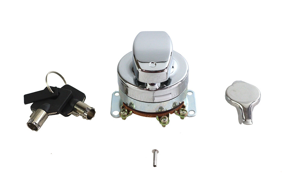 Volt Tech #21-0202PAE - Hinge Ignition Switch 6 Terminal Chrome