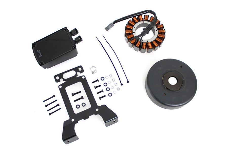 Volt Tech #29900028A-BLACK - Alternator Charging System Kit 54 Amp Black