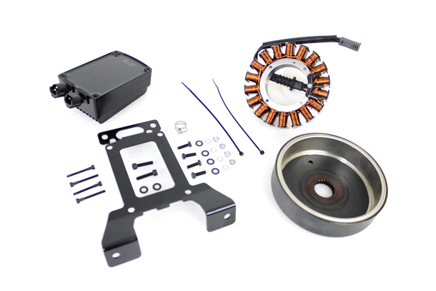 Volt Tech #29900028A-BLACK - Alternator Charging System Kit 54 Amp Black