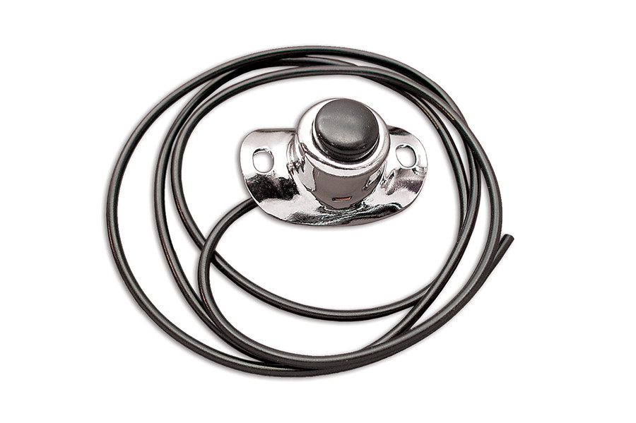Volt Tech #19514A - Chrome Handlebar Horn Button Switch
